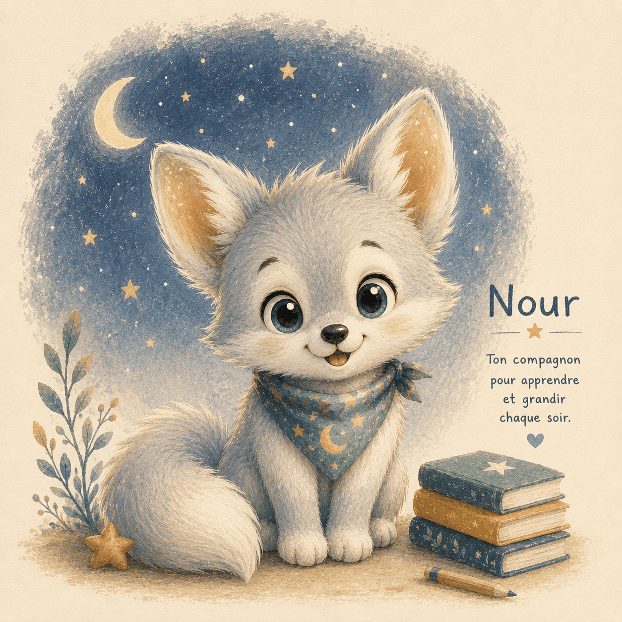 Nour, le renard argenté